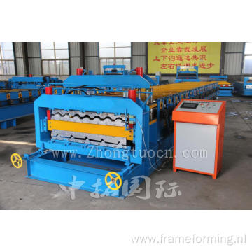 Sheet Metal Roofing Shingles Double Layer Roll Forming Machine
